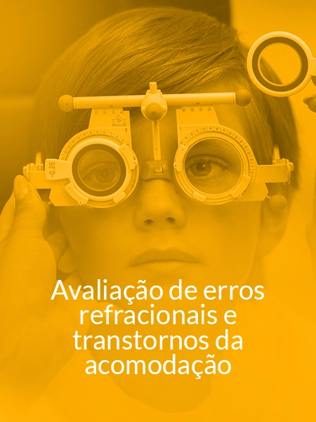 Avaliação de erros refracionais - Card